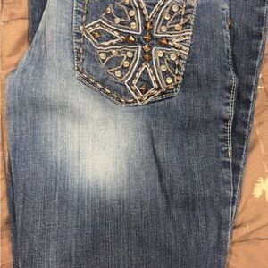 Cruel Girl Blue Straight Leg Jeans